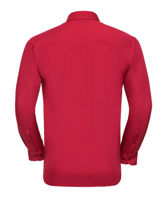 Russell Athletic Collection Men's Long Sleeve Classic Polycotton Po...