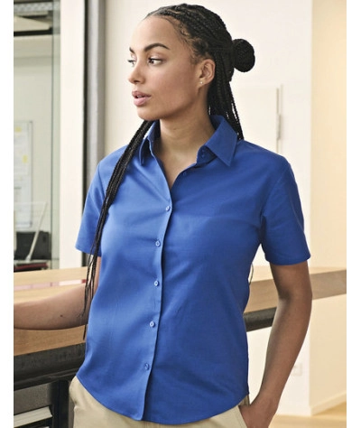 Ladies' Short Sleeve Tailored Oxford Shirt