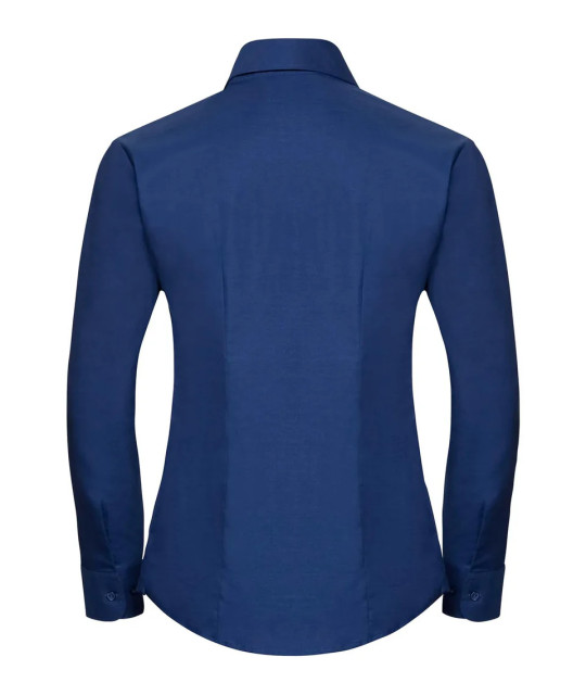 Russell Athletic Collection Ladies' Long Sleeve Tailored Oxford Shi...