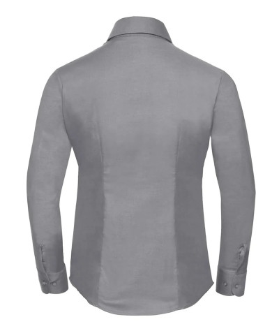 Russell Athletic Collection Ladies' Long Sleeve Tailored Oxford Shi...