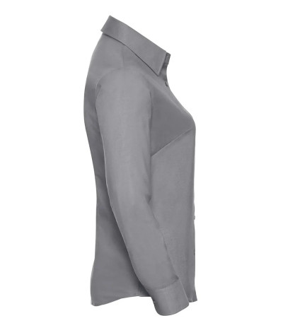 Russell Athletic Collection Ladies' Long Sleeve Tailored Oxford Shi...