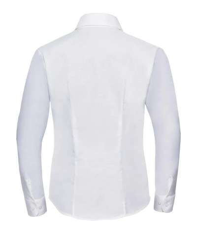 Russell Athletic Collection Ladies' Long Sleeve Tailored Oxford Shi...