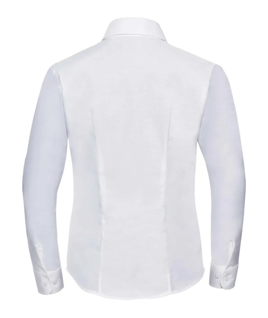 Russell Athletic Collection Ladies' Long Sleeve Tailored Oxford Shi...