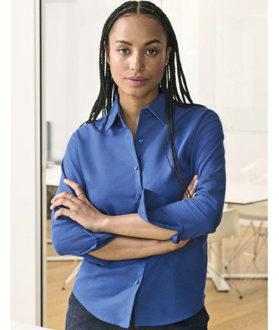Ladies' Long Sleeve Tailored Oxford Shirt