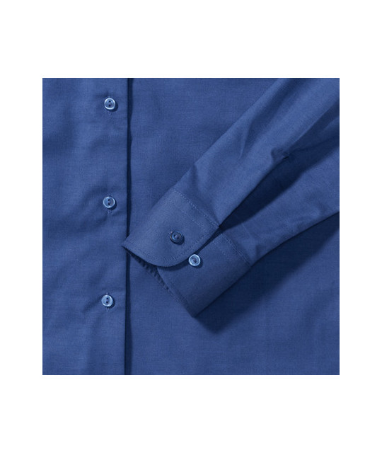 Russell Athletic Collection Ladies' Long Sleeve Tailored Oxford Shi...