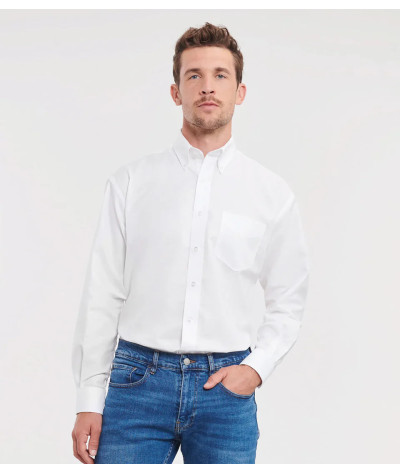 Russell Athletic Collection Men's Long Sleeve Classic Oxford Shirt ...