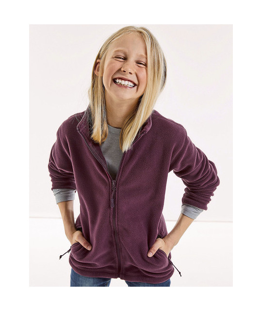 Kids Full Zip Outdoor Fleece