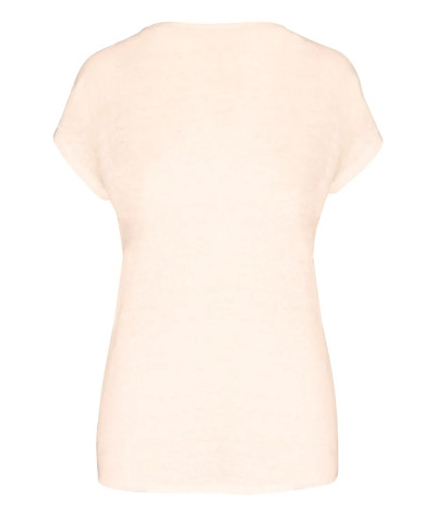 Ladies' V-neck Linen T-shirt