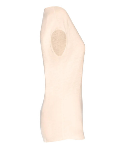 SPASSO Ladies' V-neck Linen T-shirt | ADT Tryck