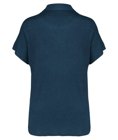 SPASSO Ladies’ linen polo shirt | ADT Tryck