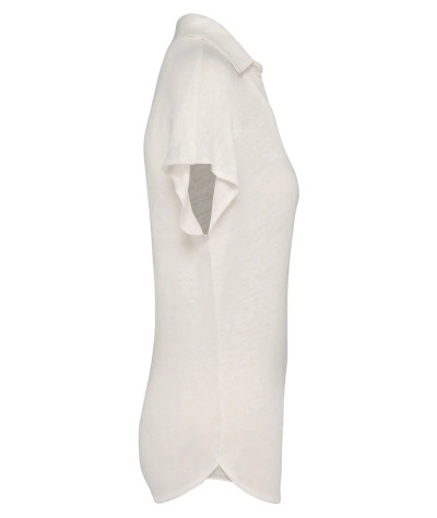SPASSO Ladies’ linen polo shirt | ADT Tryck