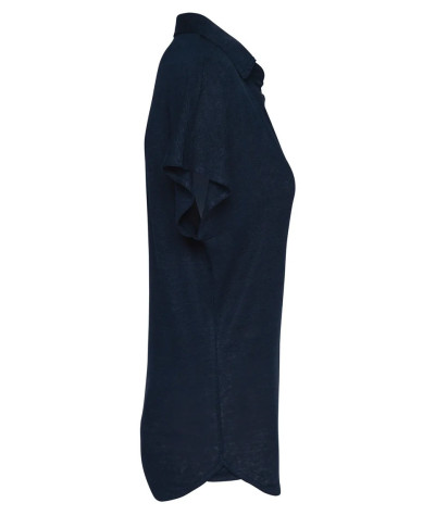 Ladies’ linen polo shirt