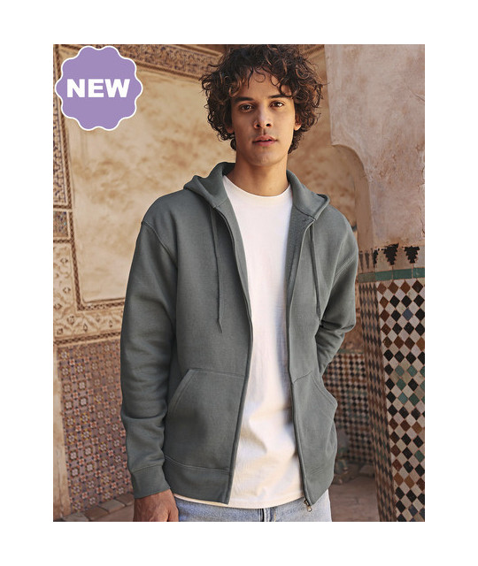 Fruit of the Loom Iconic Premium Hooded Sweat Jacket | ADT Tryck