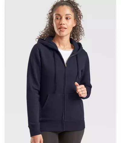 Fruit of the Loom Ladies´ Premium Hooded Sweat Jacket | ADT Tryck
