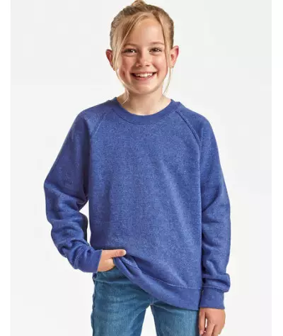 Fruit of the Loom Kids´ Classic Raglan Sweat | ADT Tryck