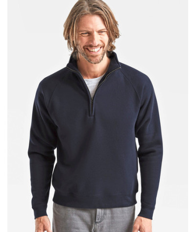 Premium Zip Neck Raglan Sweat