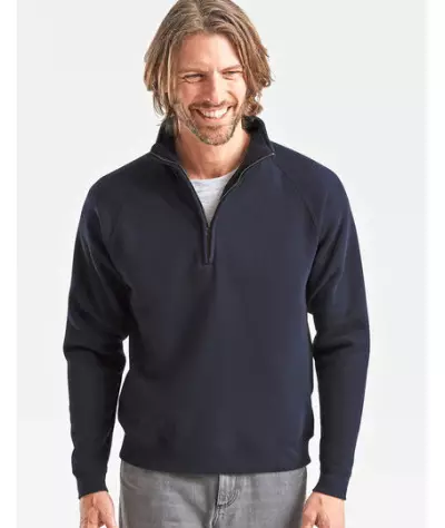 Premium Zip Neck Raglan Sweat