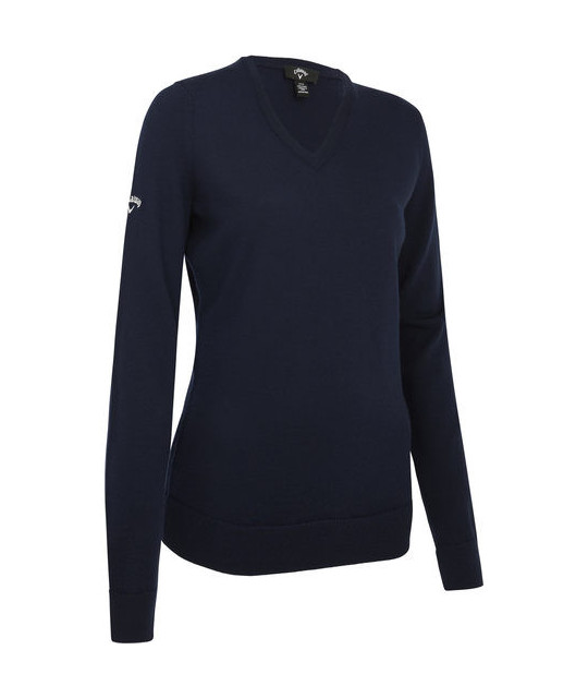 Callaway Ladies V-Neck Merino Sweater | ADT Tryck