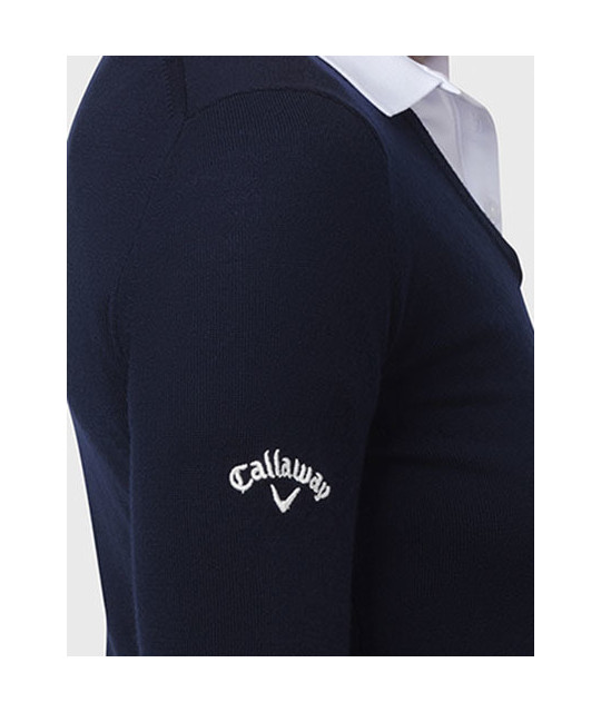 Callaway Ladies V-Neck Merino Sweater | ADT Tryck