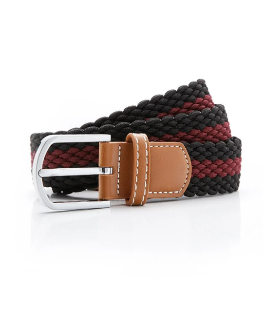 Asquith&Fox; Two-tone striped stretch belt