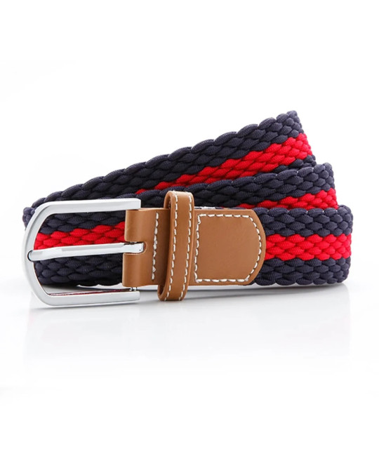 Asquith&Fox; Two-tone striped stretch belt