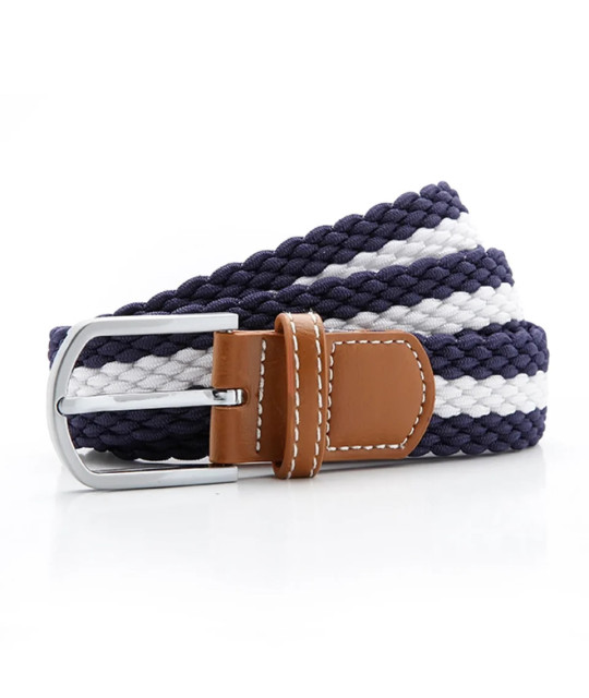 Asquith&Fox; Two-tone striped stretch belt