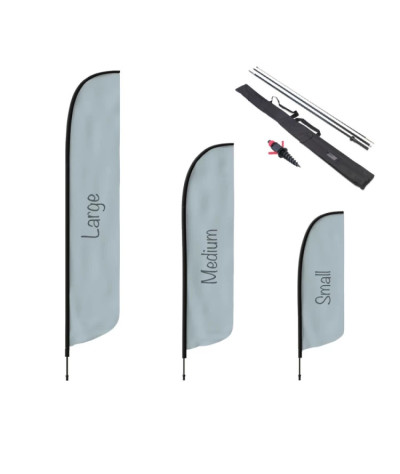 Shark fin with screw - Beach flag