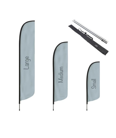 Shark fin with mast - Beach flag