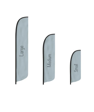 Shark fin only Flag - Beach flag