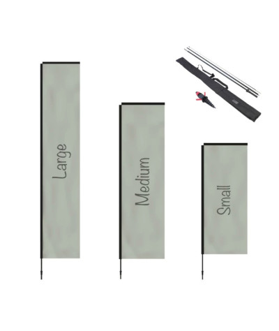 H-shape with screw - Beach flag