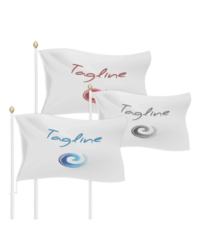 Landscape Flag, 160g Navy Polyester