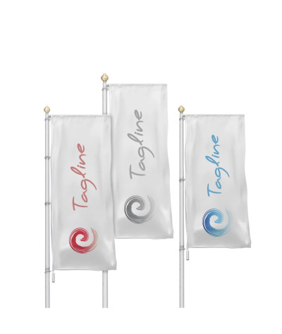 Standing Flag, 160g Navy Polyester