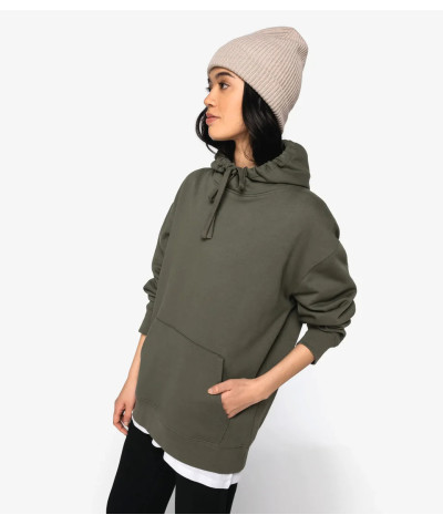 Uni. EcoFriendly Brushed Fleece Drop.Shoulder Hood