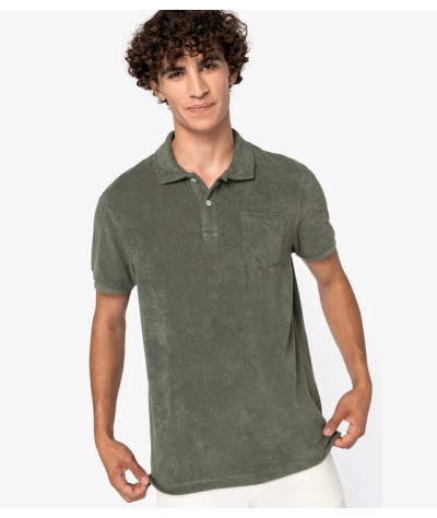 Native Spirit Men's Terry Towel polo shirt