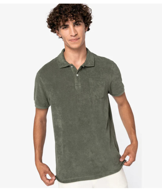 Men's Terry Towel polo shirt