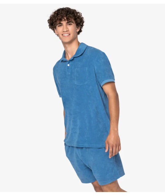 Men's Terry Towel polo shirt
