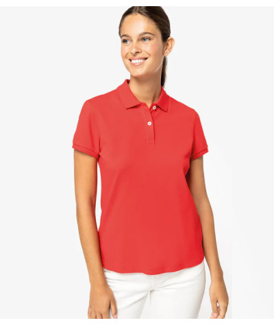 Ladies' Eco-Friendly Piqué Knit Polo Shirt