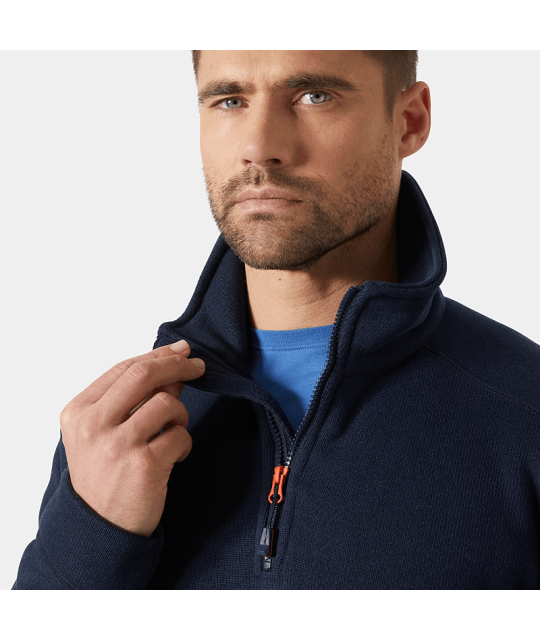 Helly Hansen Workwear Kensington Stickad Halvzip Fleecetröja Helly ...
