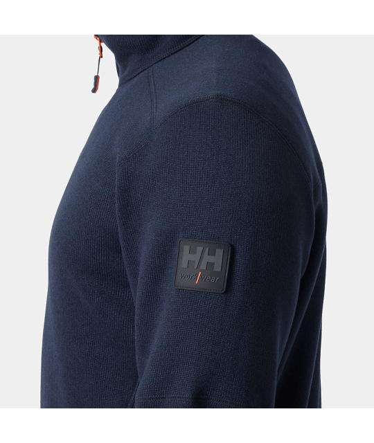 Helly Hansen Workwear Kensington Stickad Halvzip Fleecetröja Helly ...