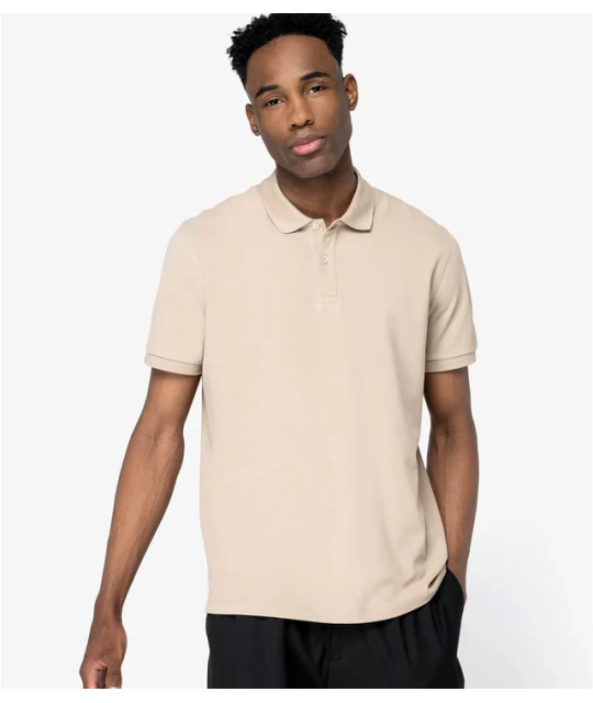 Native Spirit Men's Eco-Friendly Piqué Knit Polo Shirt