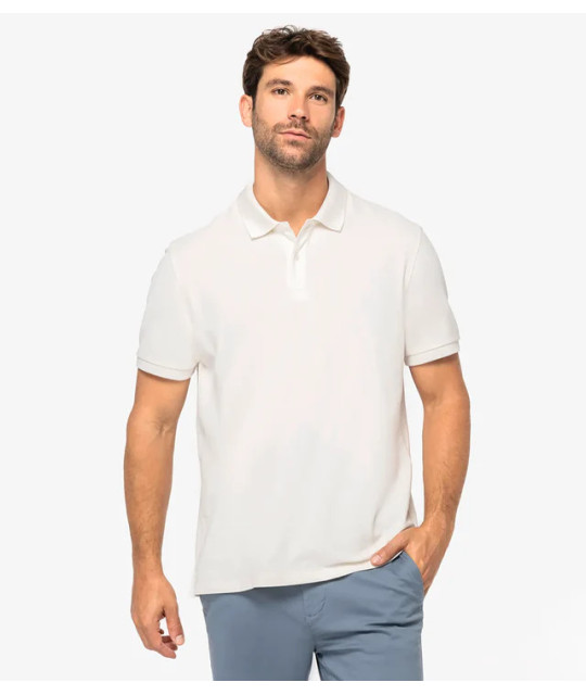 Native Spirit Men's Eco-Friendly Piqué Knit Polo Shirt | ADT Tryck