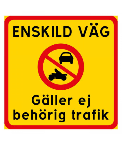 Vägskylt, Vägmärke 4-Färg Reflex