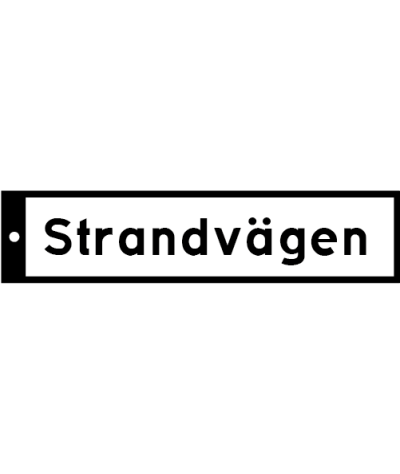 Gatunamnsskylt I-profil 150 mm