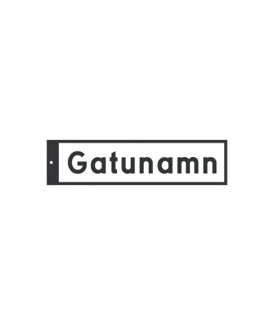 ADT Gatunamnskylt I-profil 250 mm | ADT Tryck