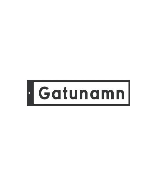 ADT Gatunamnskylt I-profil 250 mm | ADT Tryck