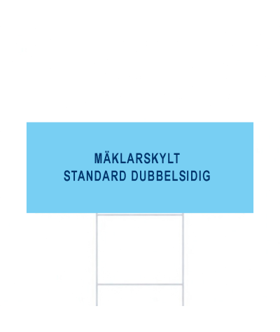 ADT Mäklarskylt 500 x 200 mm 4-Färgs