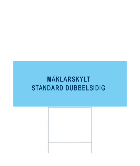 ADT Mäklarskylt 500 x 200 mm 4-Färgs