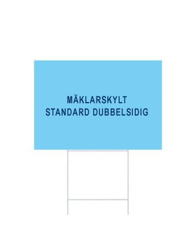 ADT Mäklarskylt 230 x 160 mm 4-Färgs