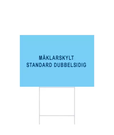 ADT Mäklarskylt 230 x 160 mm 4-Färgs | ADT Tryck