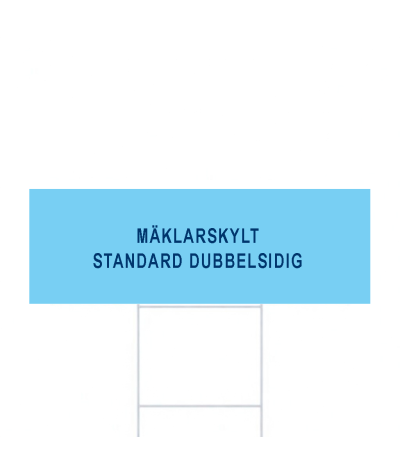 ADT Mäklarskylt 475 x 160 mm 4-Färgs